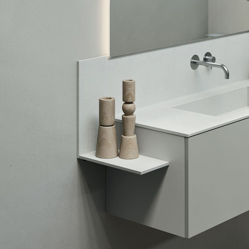 Étagère murale - Interlude backsplash - Rexa Design - contemporaine / en Solid Surface / de salle de bain