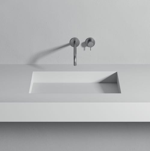 Vasque à encastrer - SCIVOLO  - Rexa Design - en Corian® / avec plan intégré / ronde