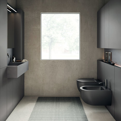 Salle de bain contemporaine - VISION EVOKE - Rexa Design - en céramique / en Corian® / professionnelle