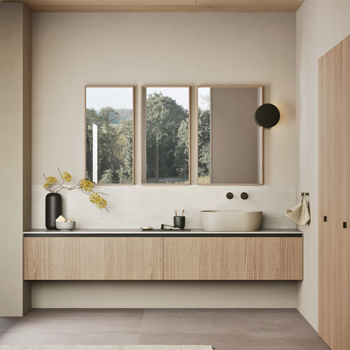 Salle de bain contemporaine - MOODE  - Rexa Design - en bois / en métal / en céramique