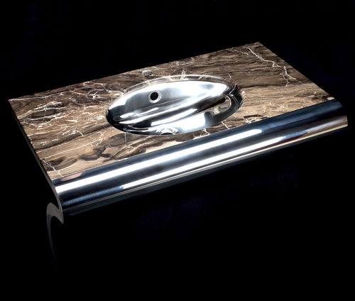 Vasque à poser - VENTI TOP MARMO CAPPUCCINO - Componendo - en marbre / en inox / sur mesure