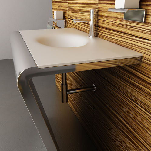 Vasque à poser - SETTANTACINQUE TOP CORIAN - Componendo - en inox / en Corian® / rectangulaire