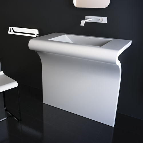 Vasque sur pied - VENTI - Componendo - en acier / en métal émaillé / sur mesure