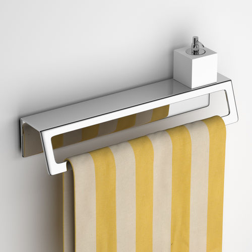 Porte-serviettes 1 barre - SERIE TUY MODELLO TP 02 - Componendo - mural / en inox / avec porte-savon