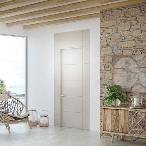 Porte d'intérieur - 9005 - Puertas Sanrafael - en bois / battante / contemporaine