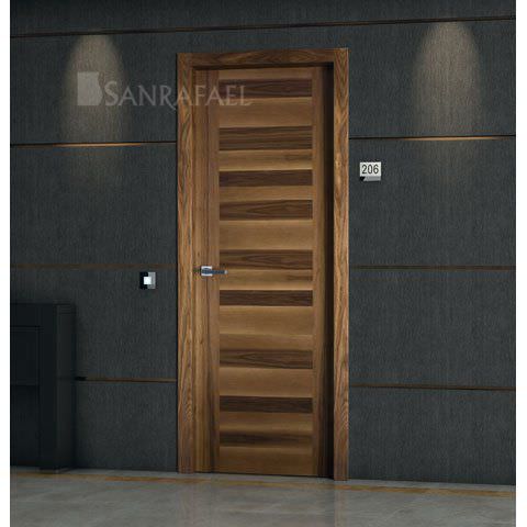 Porte d'intérieur - L60 - Puertas Sanrafael - en bois massif / battante / pleine