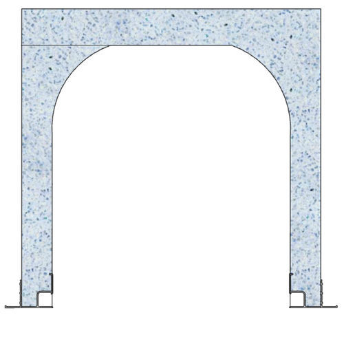 Linteau/coffre en polystyrène - 25 H 25 - FIXOLITE - en forme de U