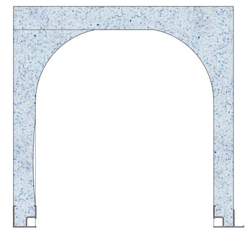 Linteau/coffre en polystyrène - 28 H 29 - FIXOLITE - en forme de U
