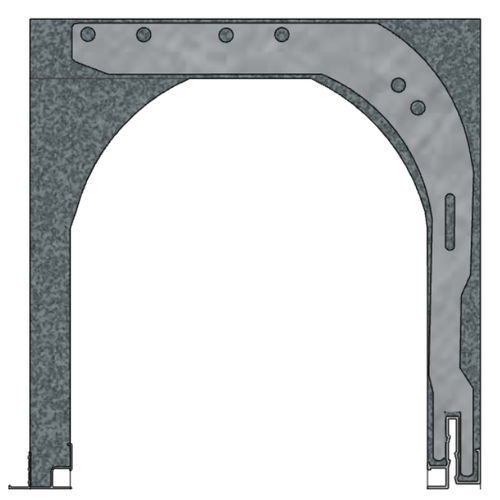 Linteau/coffre en aluminium - R 28 S 29 - FIXOLITE - en acier galvanisé / en polystyrène / en forme de U
