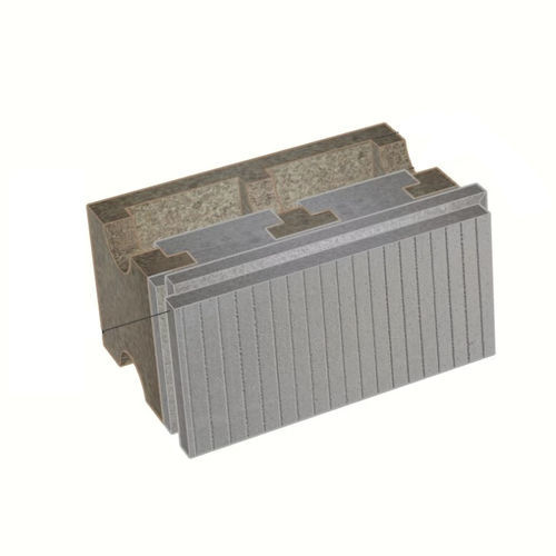 Bloc de coffrage en polystyrène - B-HI35/12+19	 - FIXOLITE - pour mur / de sol / isolant