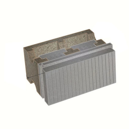 Bloc de coffrage en polystyrène - B-HI38/12+22	 - FIXOLITE - pour mur / de sol / isolant