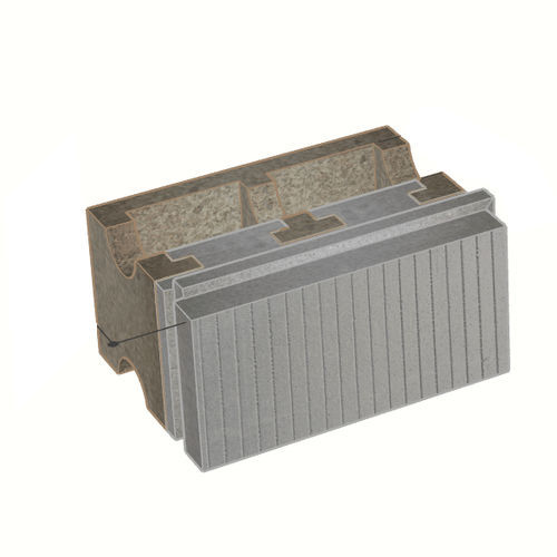 Bloc de coffrage en polystyrène - B-HI38/14+20 - FIXOLITE - pour mur / de sol / isolant