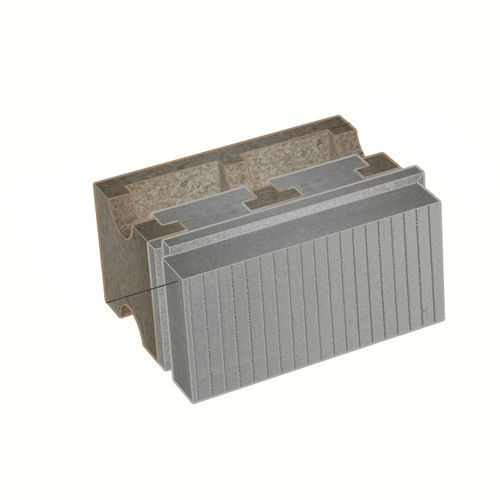 Bloc de coffrage en polystyrène - B-HI40/12+24	 - FIXOLITE - pour mur / pour sol / isolant