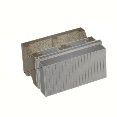 Bloc de coffrage en polystyrène - B-HI40/14+22 - FIXOLITE - pour mur / pour sol / isolant