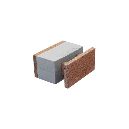 Bloc de coffrage en polystyrène - HT 43/11+23 - FIXOLITE - en bois ciment / pour cloison / isolant