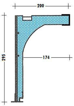 Linteau/coffre en polystyrène - COFFRE L - FIXOLITE - en polystyrène expansé PSE / pour volet roulant