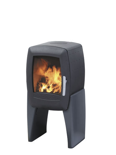 Poêle à bois - SMARTY STONE  - Nordpeis - contemporain / en métal / noir