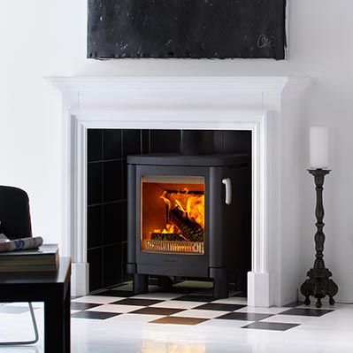Poêle à bois - 51L - Contura - 0 - 5 kW / contemporain / en fonte