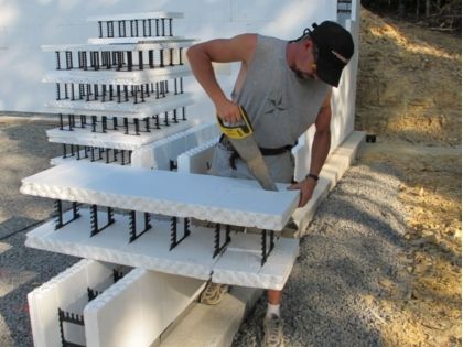 Bloc de coffrage en polystyrène - 1440 STRAIGHT PANEL - Fox Blocks - pour mur / isolant