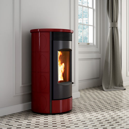 Poêle à granulés - EVOCA - Caminetti Montegrappa - 0 - 5 kW / 9 kW / contemporain