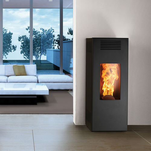 Poêle à granulés - TIMBRO EVO - Caminetti Montegrappa - 0 - 5 kW / 5 kW - 10 kW / contemporain