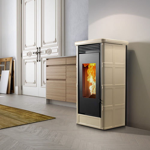 Poêle à granulés - COUNTRY - Caminetti Montegrappa - 0 - 5 kW / 9 kW / contemporain