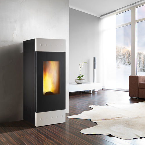 Poêle à granulés - TILE - Caminetti Montegrappa - 0 - 5 kW / 9 kW / contemporain