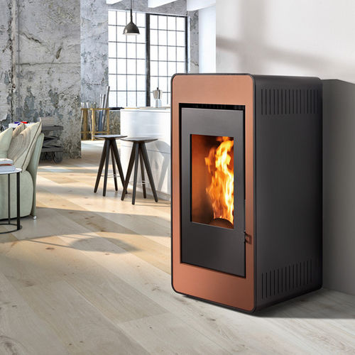 Poêle à bois - FILO XW - Caminetti Montegrappa - à granulés / 0 - 5 kW / 12 kW