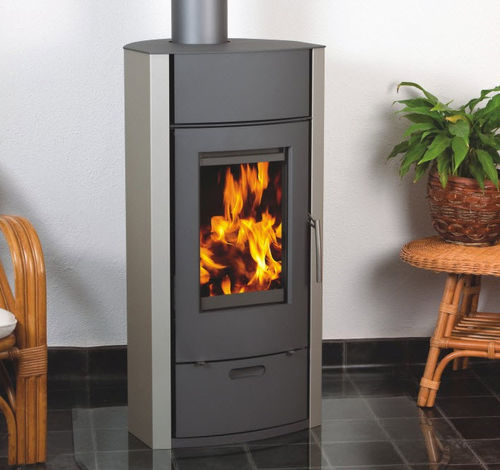 Poêle à bois - B5 ALPHA  - Color Emajl Doo - contemporain / en pierre