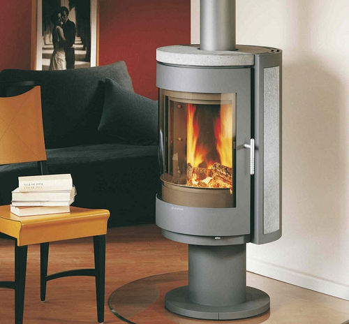 Poêle à bois - R3S FENIX-S - Color Emajl Doo - contemporain / en pierre