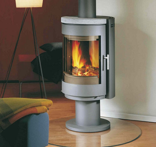 Poêle à bois - R3 FENIX - Color Emajl Doo - contemporain / en pierre