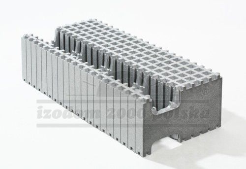 Bloc de coffrage en polystyrène expansé PSE - MC 1/45 - izodom 2000 polska - en Néopor® / pour mur / isolant
