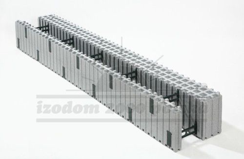 Bloc de coffrage en polystyrène expansé PSE - MCFU 2/35 - izodom 2000 polska - en Néopor® / pour mur / isolant