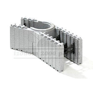 Bloc de coffrage en polystyrène expansé PSE - MCF 0,7/25 - izodom 2000 polska - en Néopor® / en béton / pour mur