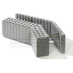 Bloc de coffrage en polystyrène expansé PSE - MCF 35 EI/L - izodom 2000 polska - en Néopor® / pour mur / isolant