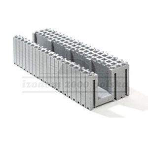 Bloc de coffrage en polystyrène expansé PSE - ML 1/35 - izodom 2000 polska - en Néopor® / pour mur / isolant