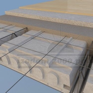 Dalle de plancher en néoprène® - STP - izodom 2000 polska - en polystyrène expansé / pour plafond / isolant