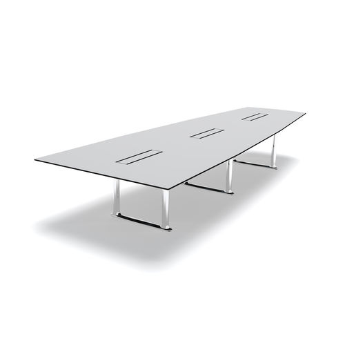 Table de conférence contemporaine - COLONNADE - FORAFORM AS - en stratifié / avec piètement en aluminium / rectangulaire