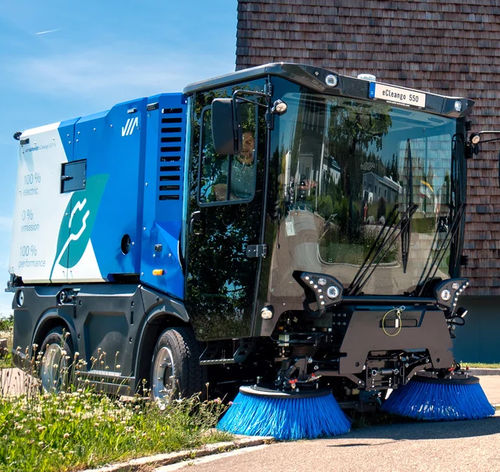 Balayeuse montée sur camion - eCleango 550 - Aebi Schmidt - aspirante / de voirie / électrique