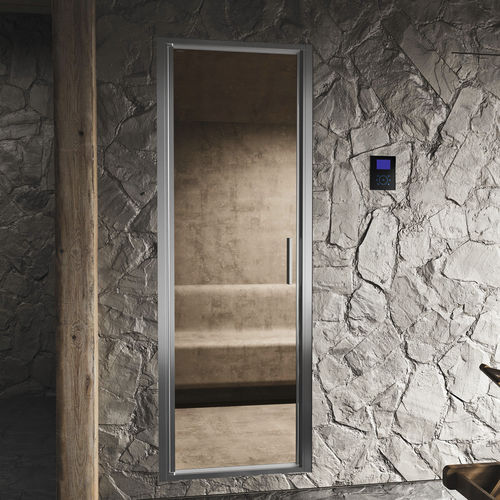 Paroi de douche battante - STEAM B1 - Relax - rectangulaire / en niche / en verre trempé