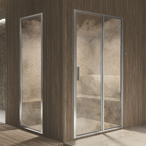 Paroi de douche battante - STEAM PB - Relax - rectangulaire / en niche / en verre trempé