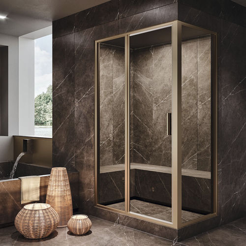 Paroi de douche battante - STEAM PB+F - Relax - rectangulaire / d'angle / en verre trempé