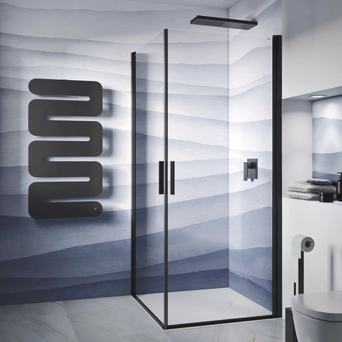 Cabine de douche en verre - LIGHT AB + AB - Relax - avec porte pivotante / d'angle / professionnelle