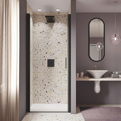 Cabine de douche en verre - LIGHT B1 - Relax - avec porte pivotante / en niche / en verre transparent