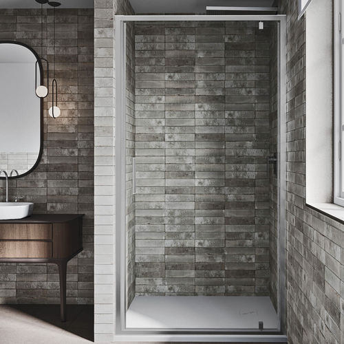 Paroi de douche pivotante - UNICO B1 - Relax - en niche / en verre trempé / en verre transparent