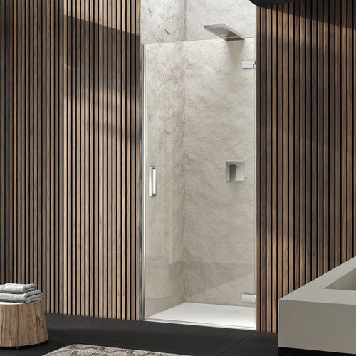 Cabine de douche en verre trempé - CARDINE MB1 - Relax - en aluminium / avec porte pivotante / en niche