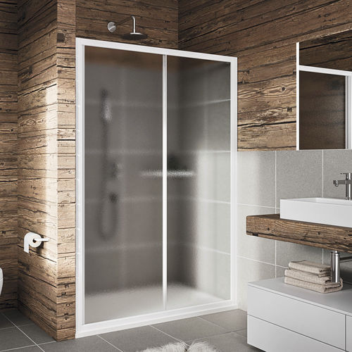 Cabine de douche en verre trempé - LYRA SC1 - Relax - en aluminium / à portes coulissantes / en niche