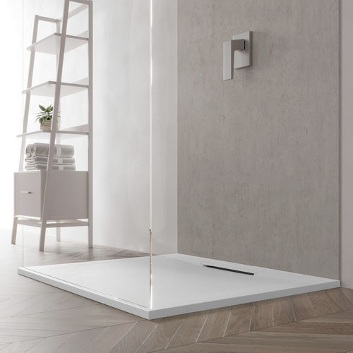 Receveur de douche rectangulaire - CUPRO L - Relax - à poser / surélevé / en résine