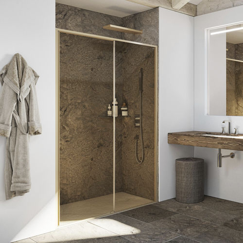 Cabine de douche en verre trempé - CALAMO SC1 - Relax - en profilé aluminium / à portes coulissantes / en niche