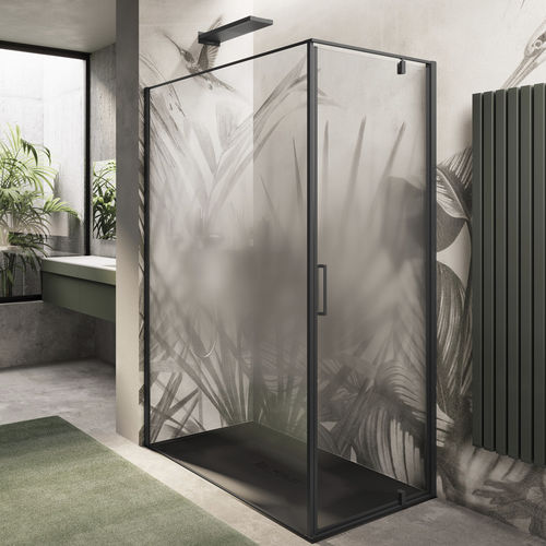 Cabine de douche en verre - KUBIK AB + F - Relax - en verre trempé / avec porte pivotante / d'angle